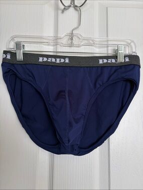 Papi Briefs - Blue  with Black logo band